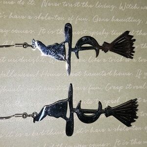 Witchy theme earrings.